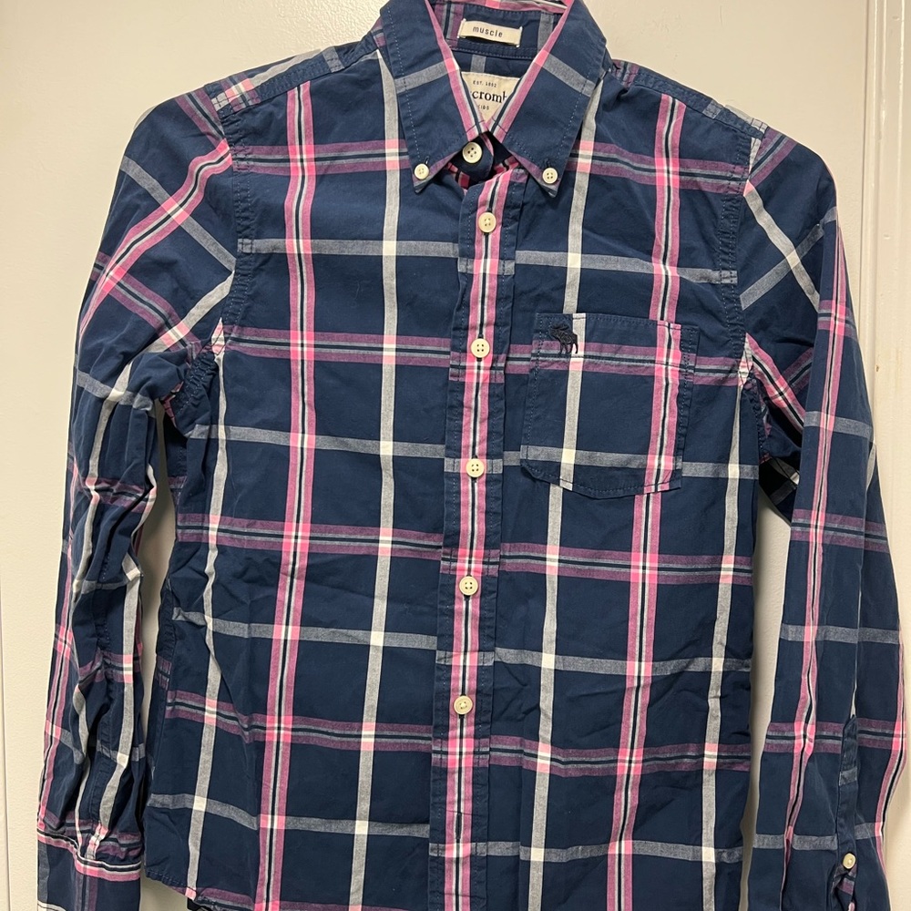 Abercrombie Kids Boys Muscle Long Sleeve Button Down Shirts
